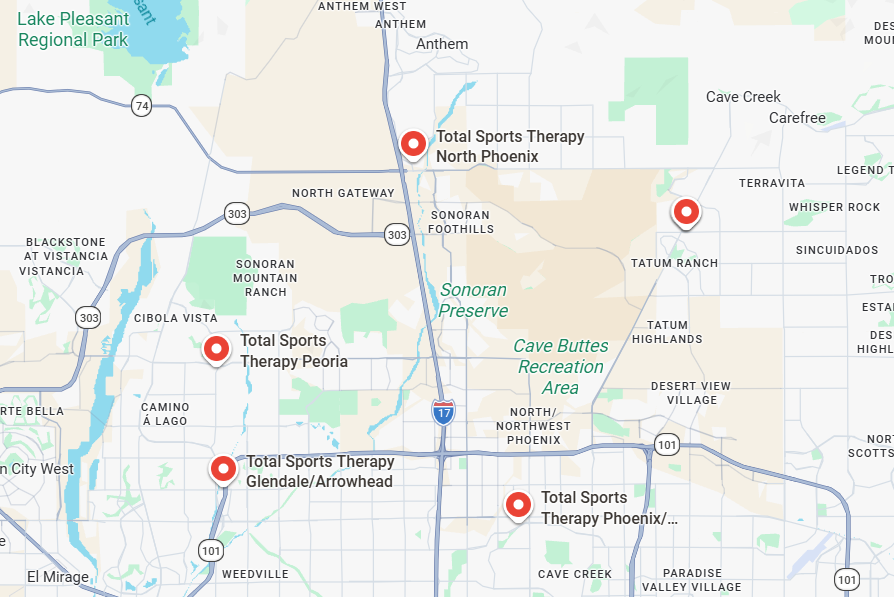 5 physical therapy locations
